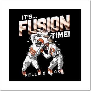 David Njoku & Darren Fells Cleveland Fusion Celebration Posters and Art